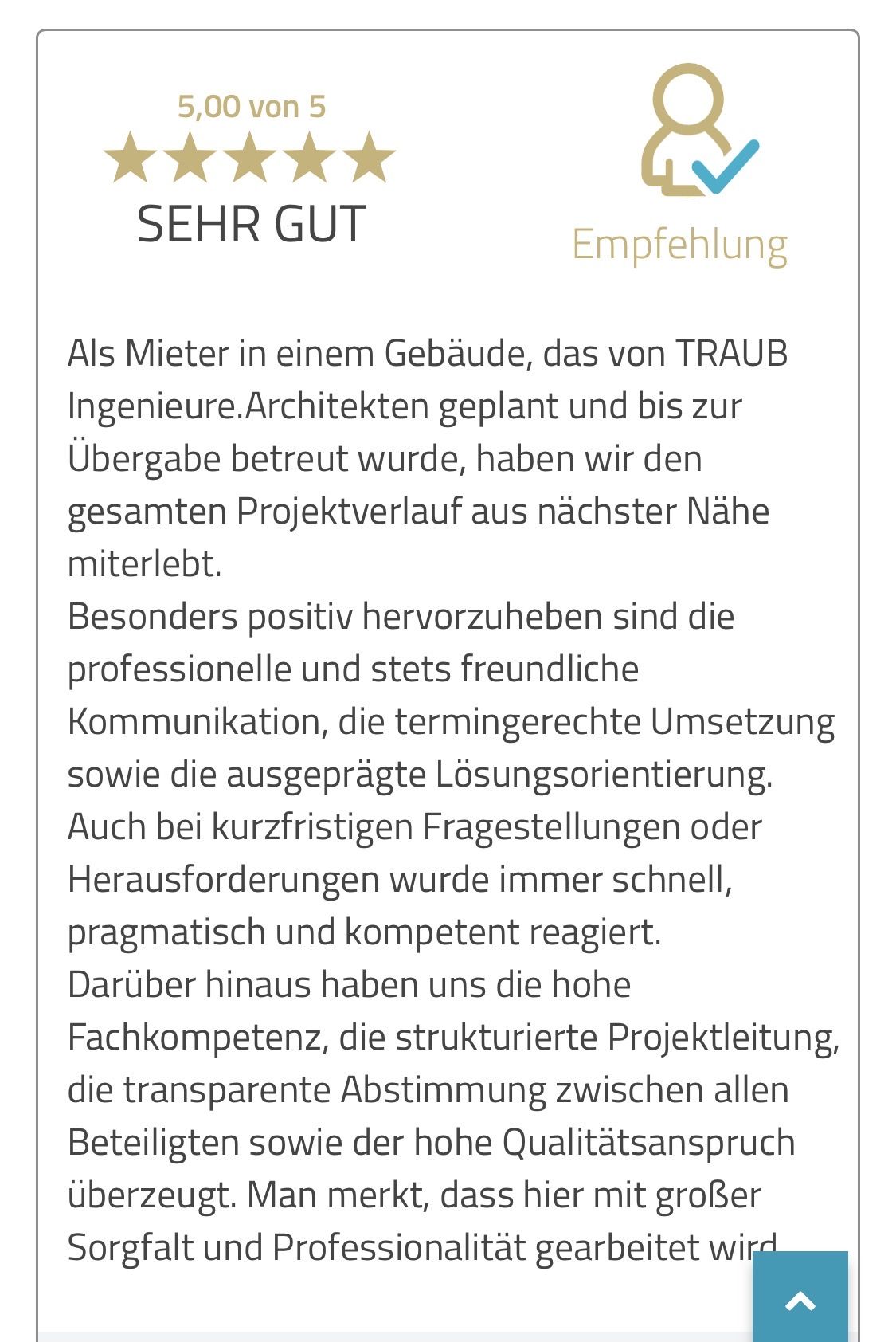 Bild 5 Sterne Bewertung TRAUB