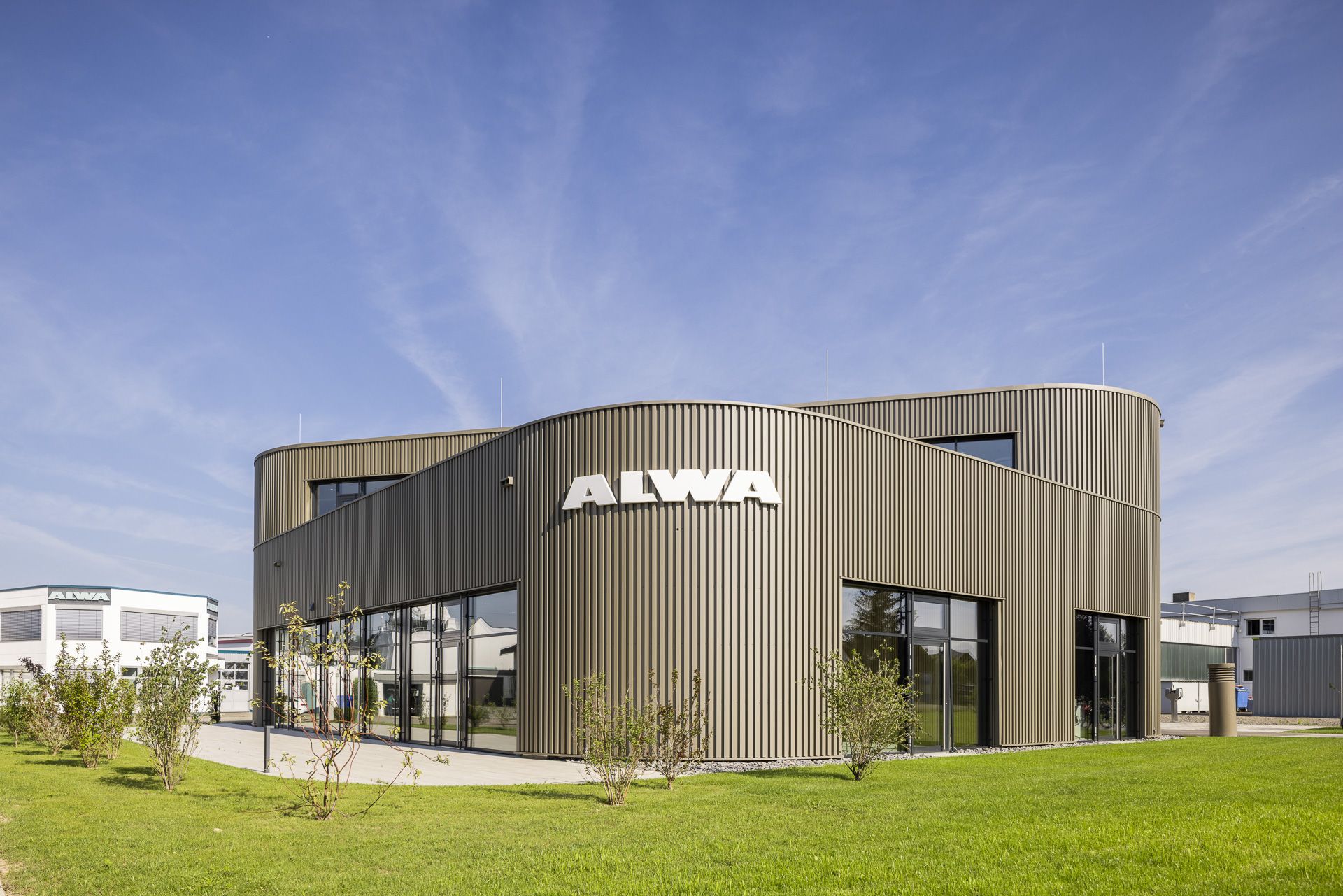 Neubau Gewerbebau ALWA Verwaltung Frontansicht Neubau Gewerbebau ALWA Verwaltung Frontansicht