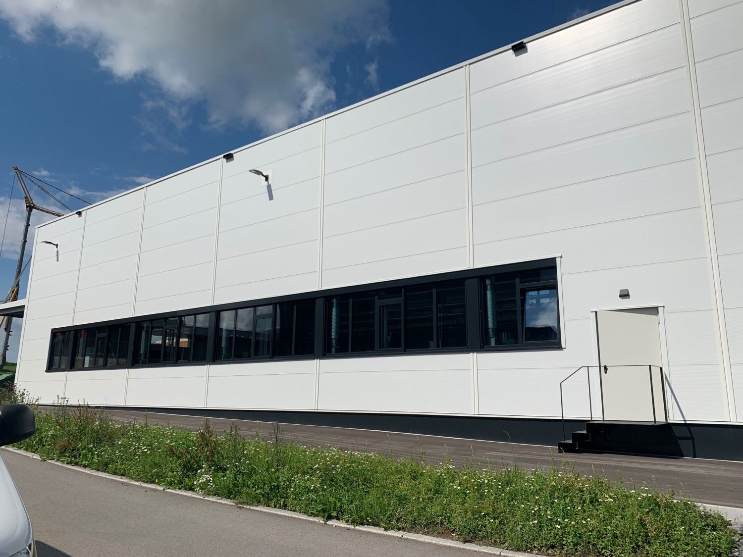 Fassade Produktionshalle Blitzenreute