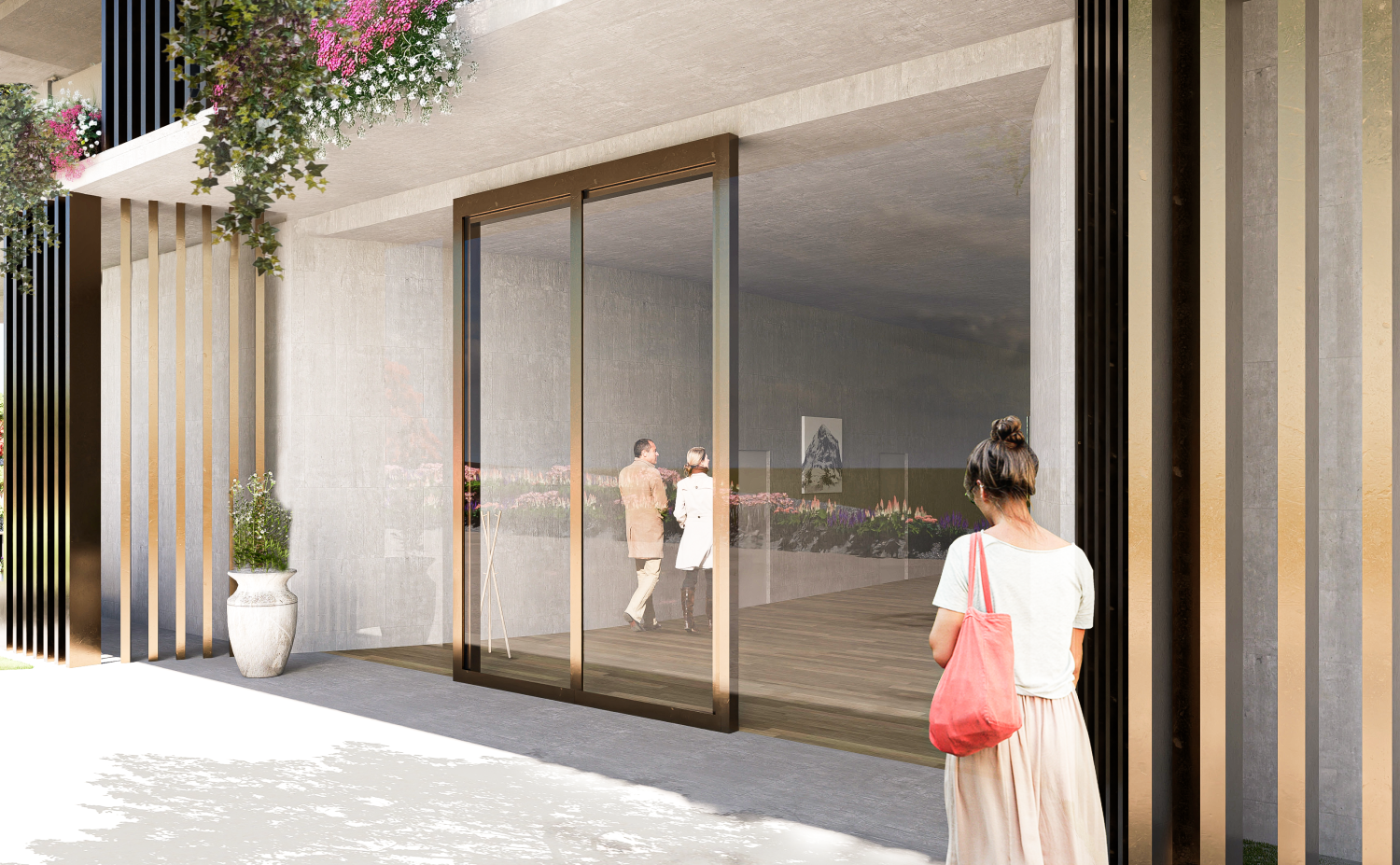 Neubau Buerogebaude Deisslingen_Eingang Neubau Buerogebaude Deisslingen_Eingang