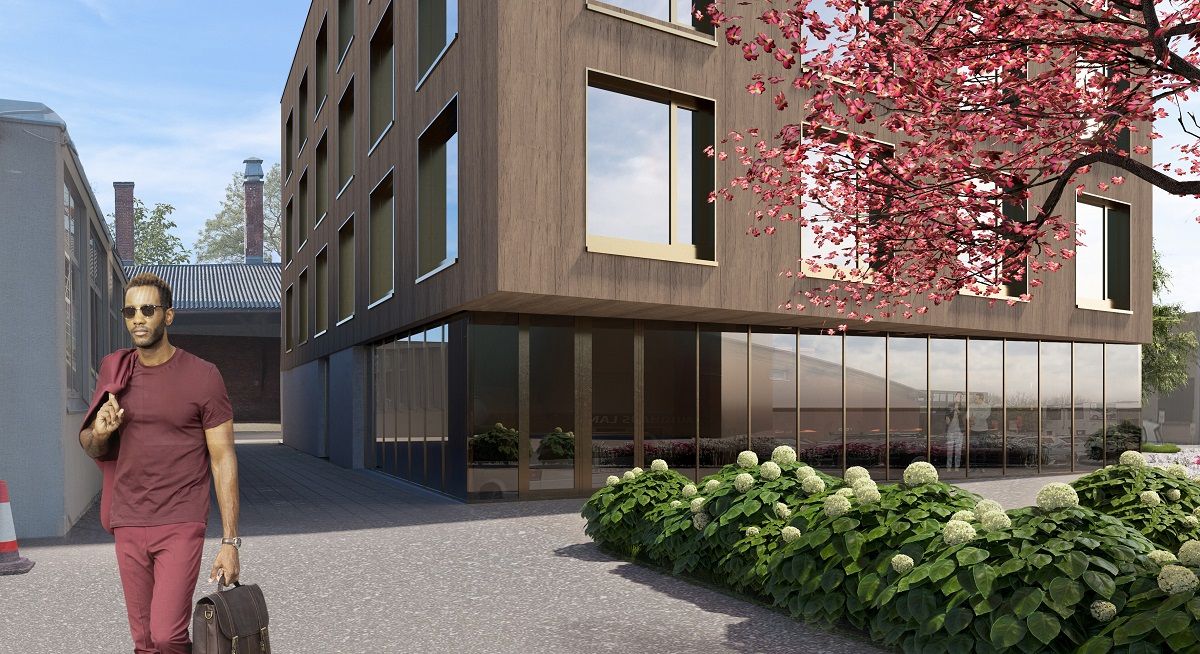 Sterkel Areal Visualisierung Neubau Verwaltungsgebaeude Ravensburg mit Dachgarten Bild03